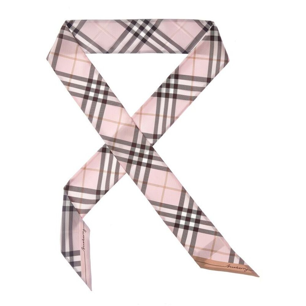 Burberry Check Silk Neck Bow